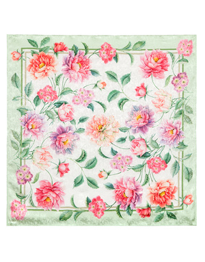 Silk shawl ''Pansies''