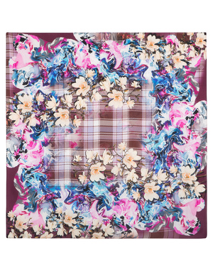 Silk shawl ''Spring in Scotland''
