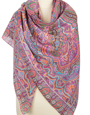 Cotton shawl ''Eastern journey''