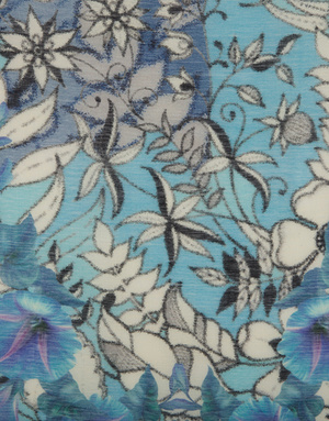 Châle Wrap ''Blue Wonderful''