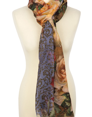 Shawl Wrap ''Royal Roses''