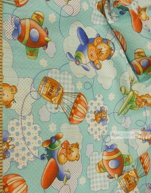 Nursery Print Fabric by the Yard ''Bears In The Sky''}