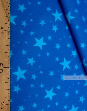 Nursery Fabric by the Yard ''Turquoise Stars On A Wave Of The Sea''}