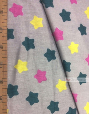 Textile enfant au metre ''Color Star Is The Carrot On The Gray''}