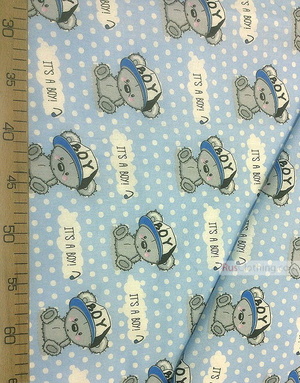 Baby Quilt Fabric by the Yard ''It's A Boy''}