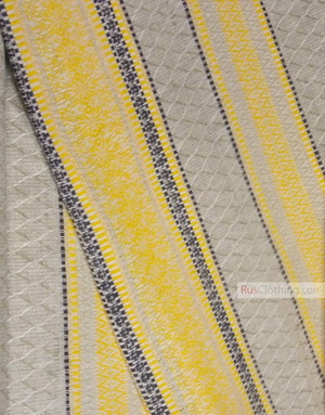 Linen Jacquard Fabric ''Folk Pattern ''