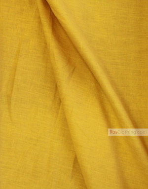 Linen fabric from Russia ''Light Mustard ''