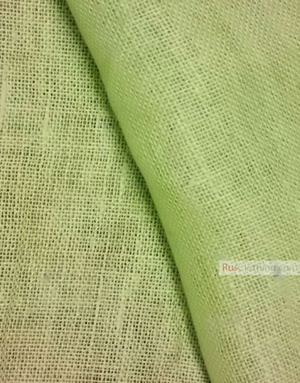 Linen fabric from Russia ''Light green ''