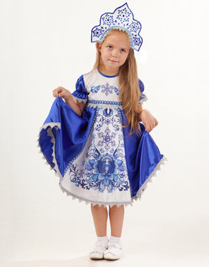 Russian Snow Maiden Costume ''Winter patterns''