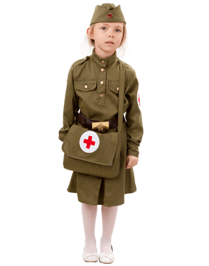 Soviet Uniform stage costume for girls ''Military nurse''