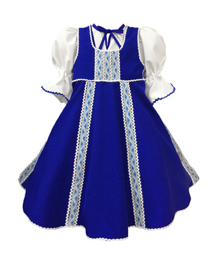 Russian dance costume ''Polinka'' blue