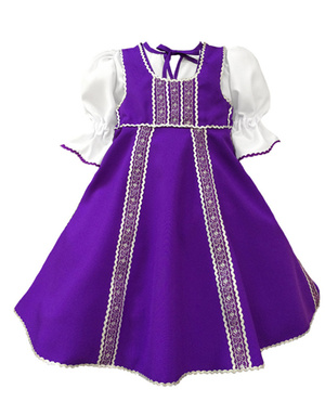 Russian dance costume ''Polinka'' purple