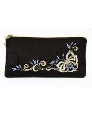 Etui à Lunettes Brodé d’or ''Flowers''