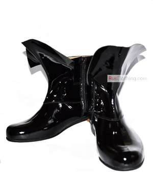 Old patent leather boots
