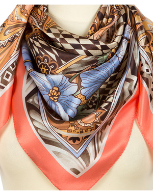 Silk shawl ''Magic world''