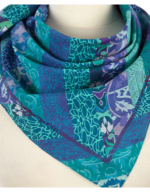 Cotton head scarf ''Seaside''