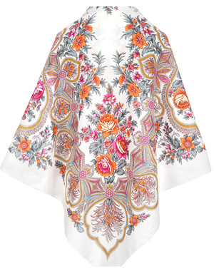 Cotton shawl ''World Map''