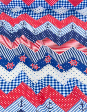 {[en]:Cotton fabric ''Red steering wheels''}