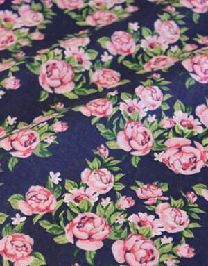 {[en]:Cotton percale fabric ''Pink harmony''}