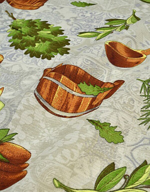 {[en]:Waffle fabric ''Oak Broom''}