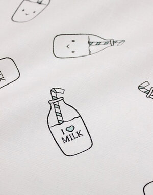 {[en]:Muslin fabric ''Milk bottles''}