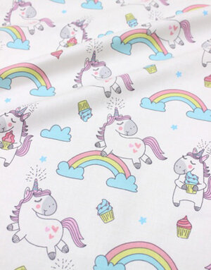 {[en]:Poplin cotton ''Unicorns''}