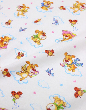 {[en]:Baby fabric ''Flying dogs''}