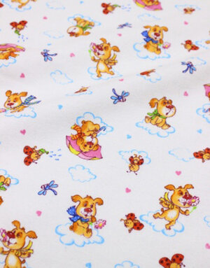 {[en]:Flannel cotton ''Flying dogs''}