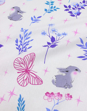 {[en]:Cotton fabric ''Forest butterflies''}