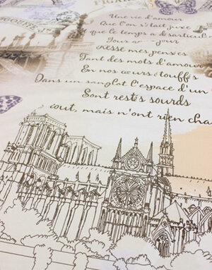 {[en]:Percale cotton "French voyage''}