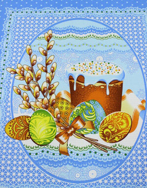 {[en]:Waffle cotton ''Saint holiday''}