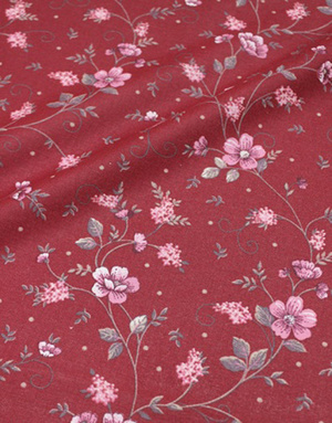 {[en]:Cotton fabric ''Pink Garland''}