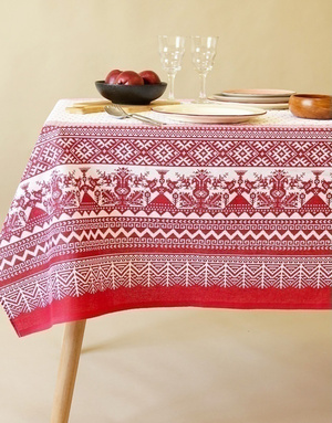 Pink Beige Linen Cotton Table Runner Folk Patterns Rushnyk,Rushnik,Рушник 19x81" 