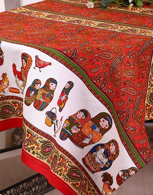 Matreshka tablecloth