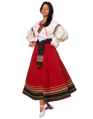 Romanian costume folk dancing