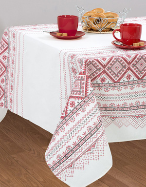 Slavic tablecloth, Ukrainian fabric & Russian linens | RusClothing.com