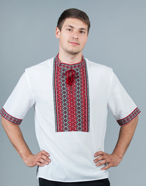 Vyshyvanka for Man Ukrainian Vyshyvanka Ukraine Sorochka Ukrainian Vyshyvanka Embrodered Shirt Ethno Vintage Embroidered Clothing Kleding Herenkleding Overhemden & T-shirts T-shirts T-shirts met print 