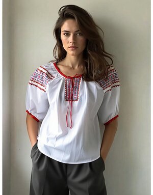 Ukrainian blouse girl