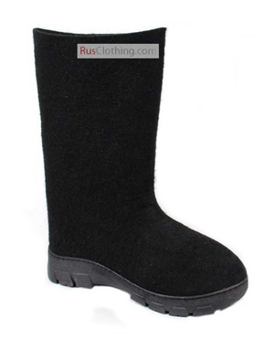 Russian Felt Boots Valenki Black for men