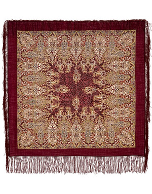 Wool shawl ''Garden of Sira''