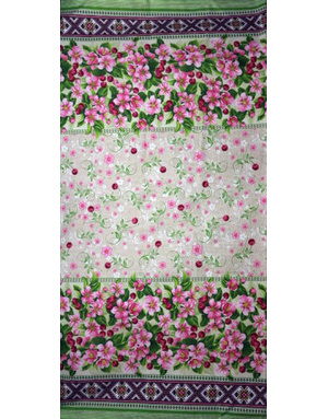 {[en]:Russian pattern cotton fabric Cherry blossoms}