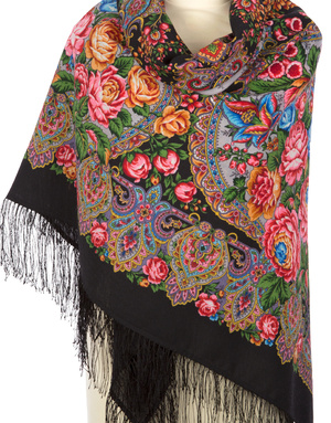 Wool shawl ''Honeynoon''