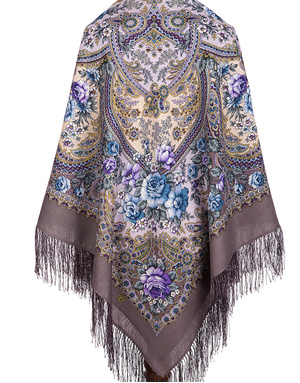 Wool shawl ''Music of the Sea