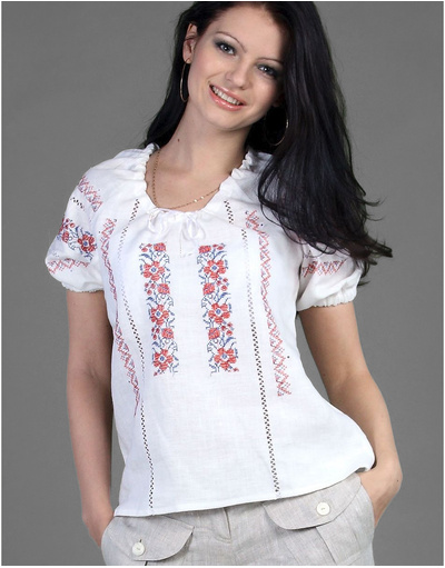 Linen blouse ''Ukrainian''
