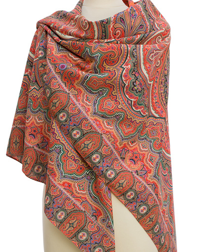 Cotton shawl ''Eastern journey''