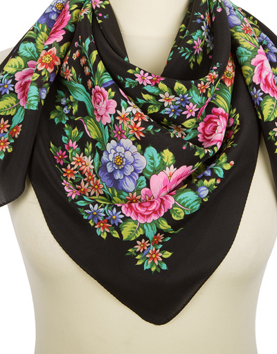 Silk shawl ''Flower Mood''