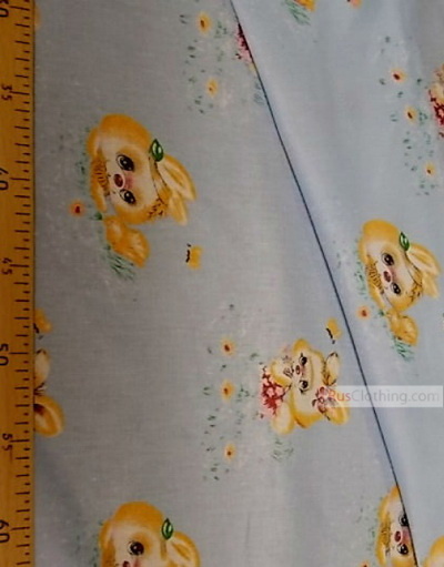 Baby Materials by the Yard ''Bunny On The Blue Meadow''}