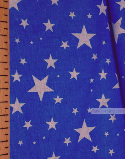 Kids Fabric by the Yard ''Stars On Bright Blue''}