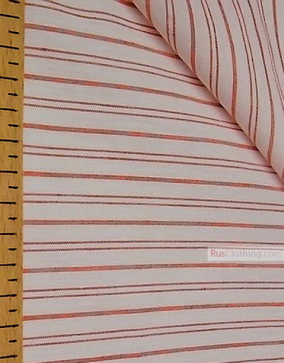 Geometric Print Fabric ''Pink Strip, Double''}