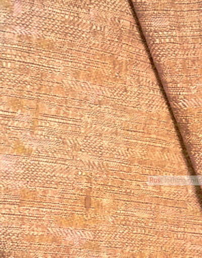 Linen Jacquard Fabric ''brown feather ''
